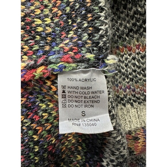 Kamana Size Small Southwestern Long Cardigan Sweater H23 - Picture 8 of 8